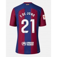 Barcelona Frenkie de Jong #21 Fotballklær Hjemmedrakt 2023-24 Kortermet